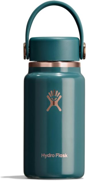 Hydro Flask Micro Bottle - Insulated Mini Leak Proof Flask for Purse or Pocket in 6.7 Oz Harbor Blue